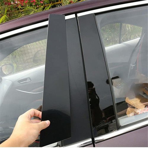 6x Glossy Black Pillar Post Cover Trim For 19-24 Chevy Silverado GMC/Sierra 1500 - Bild 9 von 11