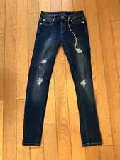 DKNY Youth Girls Size 14 Dark Wash Low Rise Straight Leg Denim Jeans