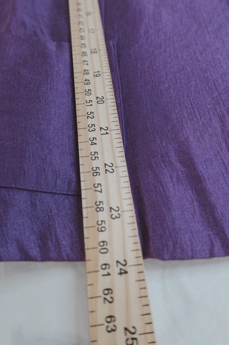 Women's Petite Tan Jay Retro Purple Open Front Blazer Size 14P Hook Close - Picture 6 of 7