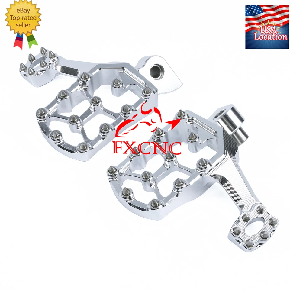 For Yamaha YZ125 YZ250 YZ125X YZ250X YZ250F CNC Extended Footpegs Pegs Footrests - Изображение 2 из 4