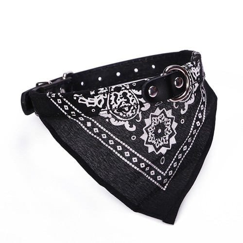 Dog Collar Adjustable Bandana Scarf Puppy Cat Kitten Leather Cute Australia New - Picture 14 of 18