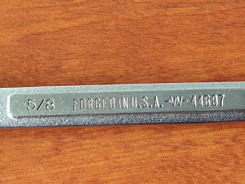 CRAFTSMAN USA VV44697, 5/8" COMBINATION WRENCH, 7.75 LONG, 12 POINT. - Picture 6 of 12