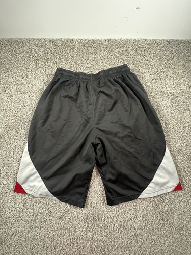 Air Jordan Jumpman Athletic Knit Basketball Shorts Youth Boys XL Black Red - Picture 11 of 13