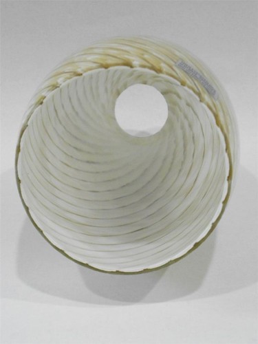 ❤️ 1 SANDY PEBBLE SWIRL Vidrio 8" Gota Colgante Tono Claro/Marrón Tostado Blanco - Imagen 6 de 8