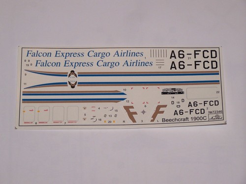 Amodel 72346 Beechcraft 1900C 'Falcon Express Cargo Airlines', 1/72 Modellbausatz - Bild 4 von 12
