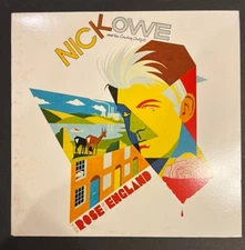 NICK LOWE AND HIS COWBOY OUTFIT - THE ROSE OF ENGLAND-COLUMBIA RECORDS LP  G+/EX