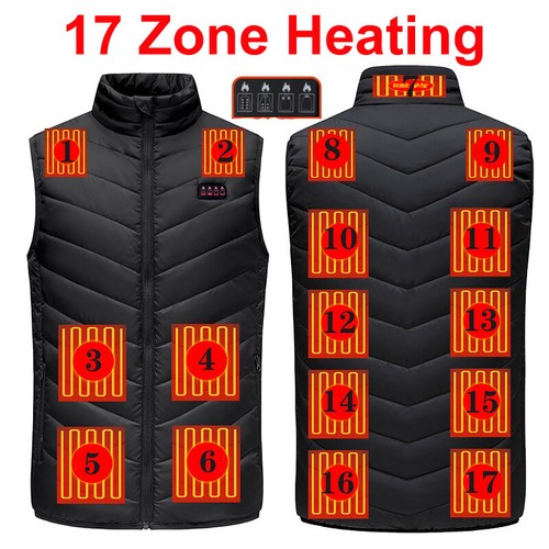 Damen Herren Heizweste USB Beheizbare Heizjacke Weste Winter Beheizte Wärmeweste - Picture 51 of 55