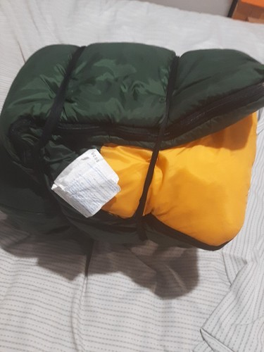 Academy Broadway Schlafsack Größe 33" x 75" grün & gelb mit grünem Futter Erwachsene - Bild 7 von 7