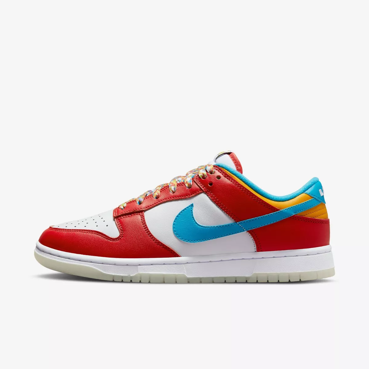 Nike Dunk Low QS x LeBron James x Fruity Pebbles Habanero Red (DH8009-600)