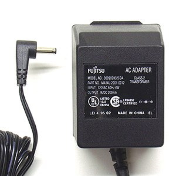 1 PC - FUJITSU AC-DC ADAPTER 9VDC-200mA - 1.3mm DC BARREL OUTPUT ...