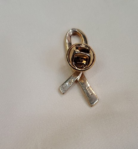 6Lp Avon Breast Cancer Awareness Pink Ribbon & Heart Lapel Pin Brooch Stamped SP - Picture 4 of 4