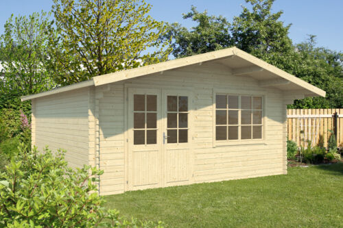 40 mm Gartenhaus ISO ca. 6x5 m Gerätehaus Blockhaus Schuppen Holzhaus Hütte Neu - Bild 8 von 9