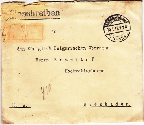 DOCUMENT/LETTRE MILITAIRE ANCIEN - EMPEREUR WILHELM II/MORITZ VON LYNCKER/WI 1917 - Photo 2/4