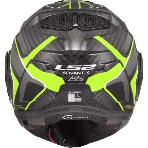 LS2 Motorcycle Helmet Advant X Carbon Future II 2 FF901 - Flip Helmet with Visor - Picture 18 of 22