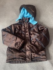 Girls ROTHSCHILD Floral Faux Fur Hood Puffer Winter Jacket - Size large 6x