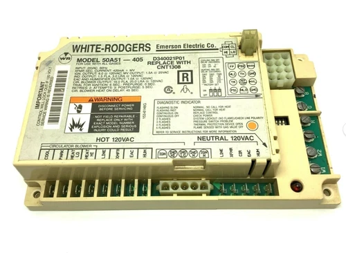 50A51-405 White-Rodgers D340021P01 Furnace Control Circuit l Board  CNT1308