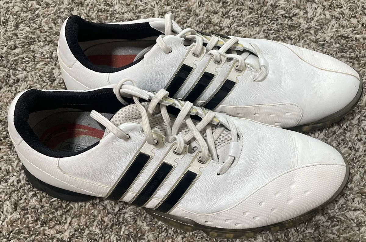ADIDAS EVG 791003 Powerband Chassis Golf Shoes White/Black Fitfoam Mens Sz  11 | eBay