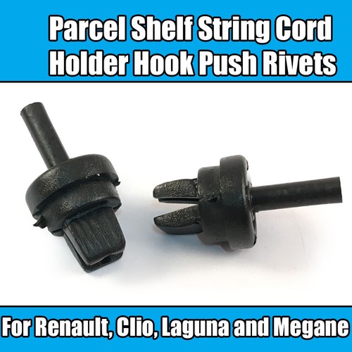 2x Clips For Renault Clio Laguna Megane Parcel Shelf String Cord Holder