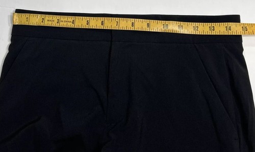 Athleta Tribeca Wide Leg Crop Black Poly Blend Pants Sz 2 Split Sides EUC - Picture 9 of 11