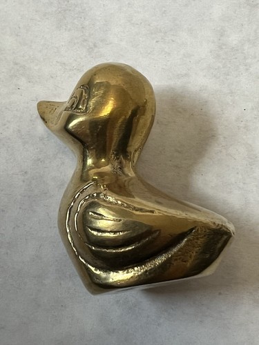 Vintage MSR Exports Brass Ducks Set of 3 Graduating Sizes - Picture 7 of 11