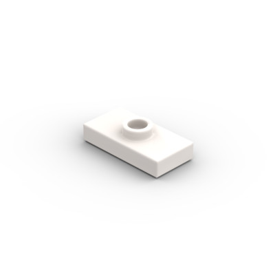 Lego 20x Fliese Konverter 1x2 plate tile stud 15573 weiß white