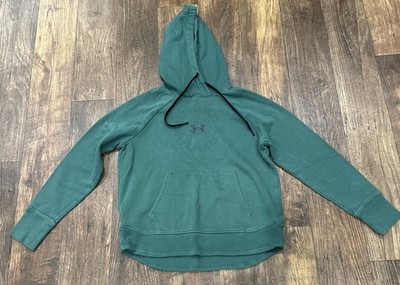 Under Armour Women's Rival Fleece Logo Hoodie Green Size Medium Pullover