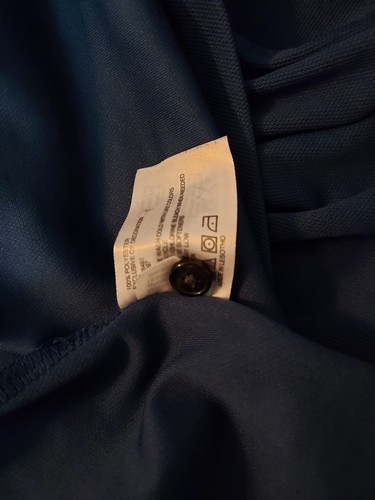 Greg Norman Koszulka polo Męska 2XL Niebieska Haft Logo Krótki rękaw Performance - Zdjęcie 7 z 8
