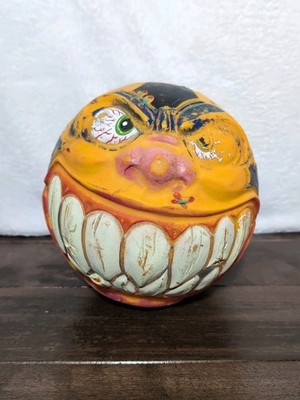 超レトロな瀬戸物ボール 1986 Super Madballs Goal Eater Monster Soccer Football Ball AmToy