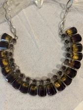 Ametrine and Amethyst 24” Necklace