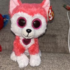 Ty Beanie Boos - APHRODITE the Valentine's Day Husky Dog 6" NEW