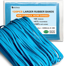 Large Heavy Duty Rubber Bands, 120 Pcs, 5.5 Inch Upgrade Strong Elastic Rubber B