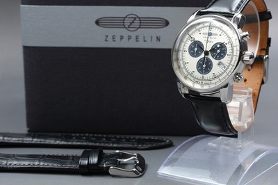 [N NEUWERTIGE Box] ZEPPELIN 7686-5 100th Anniversary Herren Quarzuhr aus JAPAN