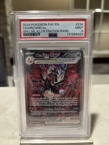 Pokémon TCG Charizard EX Paldean Fates Sir Card 234/091 SV PSA 9