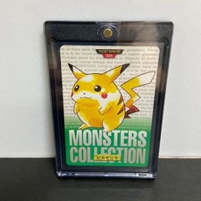Pokemon Carddass Pikachu No.025 Green Pocket Monsters Bandai 1997 7861