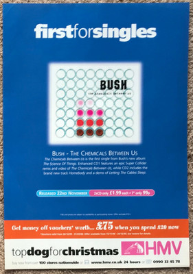 BUSH - THE CHEMICALS BETWEEN US 1999 Full page UK magazine ad