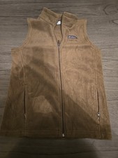 Columbia Kids Vest Full Zip Up Fleece Green Size Large