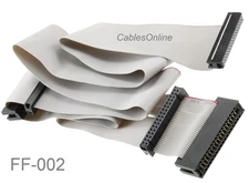 36" Universal 34-Pin Floppy Drive Ribbon Cable for 3.5" and/or 5.25" Drives
