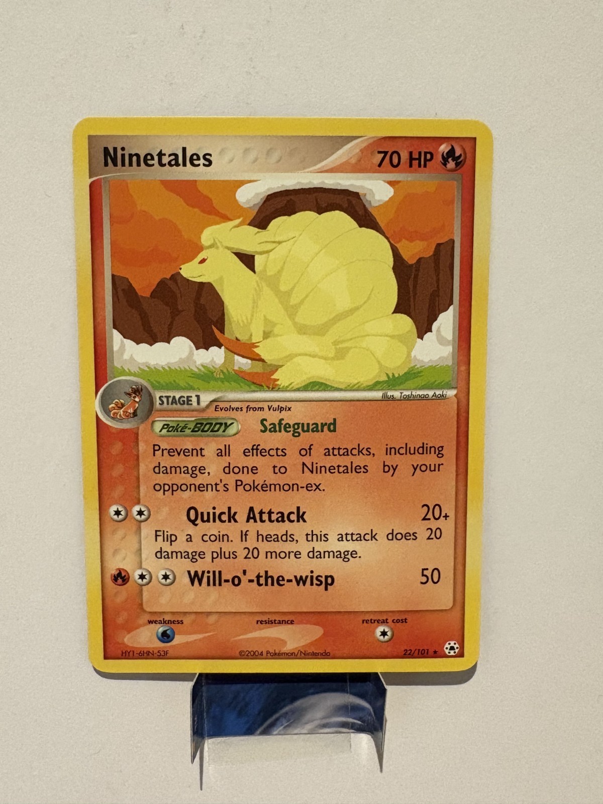 Ninetales 22/101 Rare EX Hidden Legends Pokémon Card NM