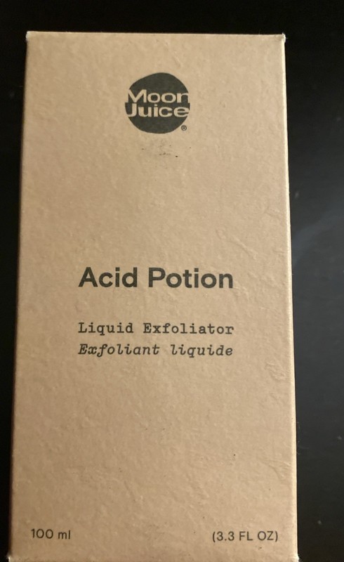 Moon Juice Acid Potion AHA & BHA Resurfacing Liquid Exfoliator 3.3oz With Sample
