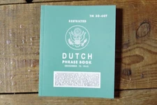TM 30-607 Dutch Phrase Book Market Garden 82nd 101st Airborne Infantry Division
