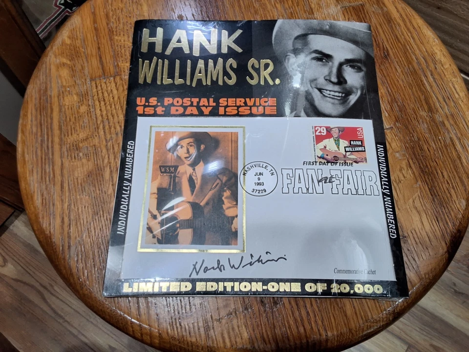 3 Vintage Hank Williams Sr. 1st Day Issue Stamp Brand New Sealed - Image 3 of 4