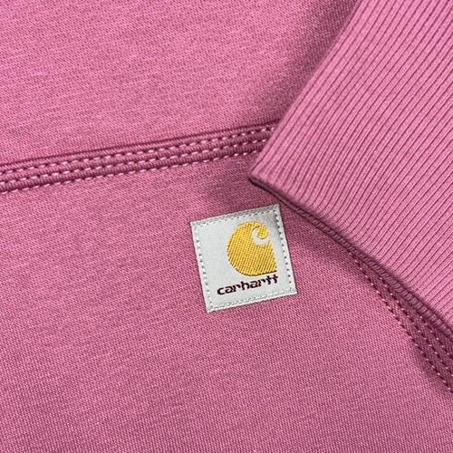 Carhartt Hoodie Women’s Relaxed Fit 3XL Midweight Sweatshirt Pink Logo - Picture 4 of 10