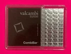 Valcambi 100 x 1 Gram Silver CombiBar with Assay Card 100 grams Prepper Trading