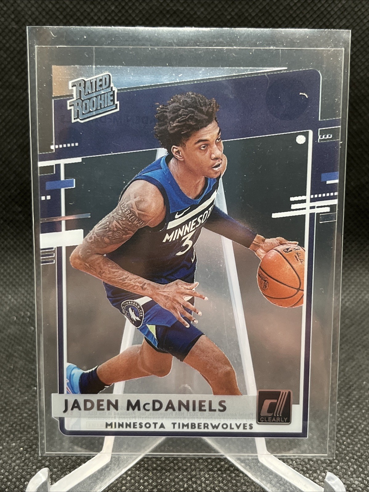 2020-21 Clearly Donruss #93 Jaden McDaniels