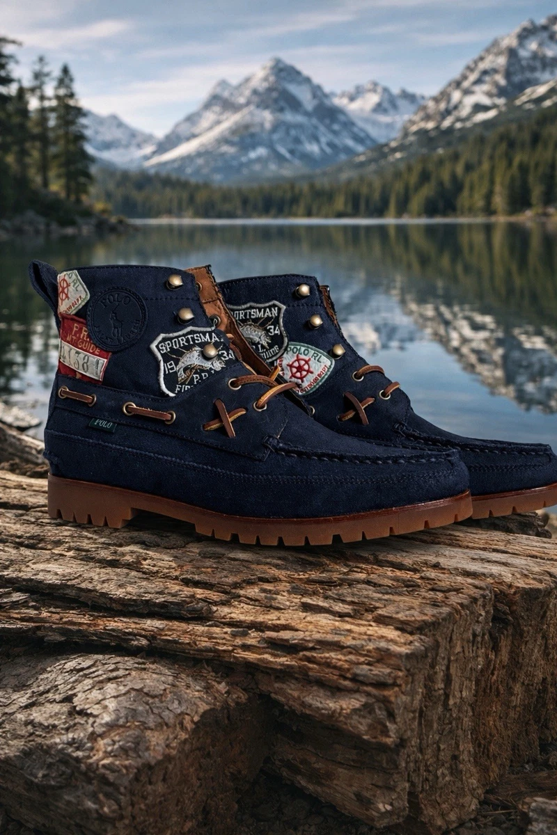 Polo Ralph Lauren Blue Ankle Boots for Men for sale | eBay display picture 1