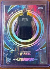 2025 Topps Universe WWE Shaquille O'neal Gold Stone 73/99. (Very Rare)