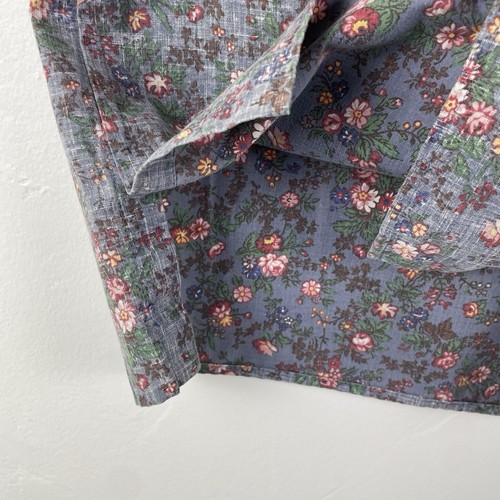 VTG 90s Reyn Spooner Button Up Shirt Mens XL Blue Hawaiian Floral AOP Aloha - Picture 10 of 11
