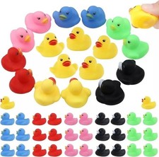 50 PCS Jeep Rubber Ducks in Bulk Assorted Duckies for Ducking Cruise Ducks Small