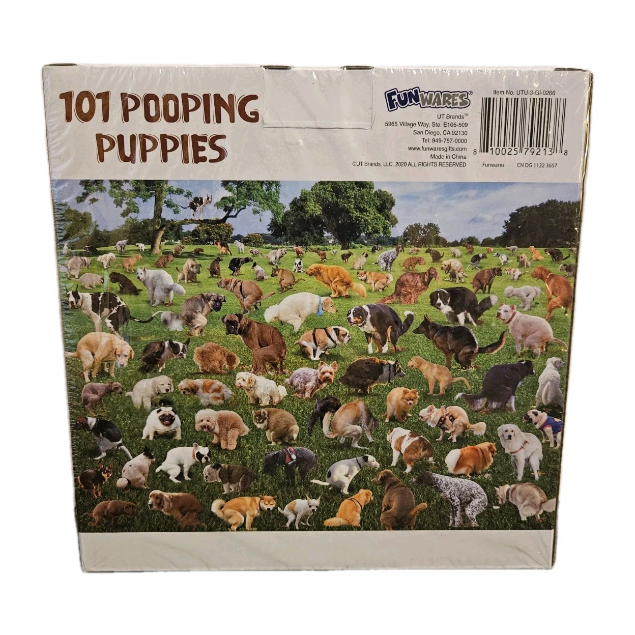 101 Pooping Puppies 1000 Piece Jigsaw Puzzle Brand New Sealed Funwares UT Brands