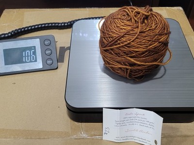 1 Skein Prewound Becoming Art Cielo Sport  100% SW Fine Merino SUNLIT AMBER